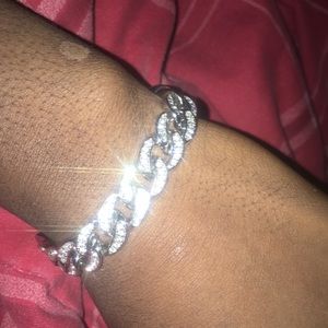Diamond iced out bracelet